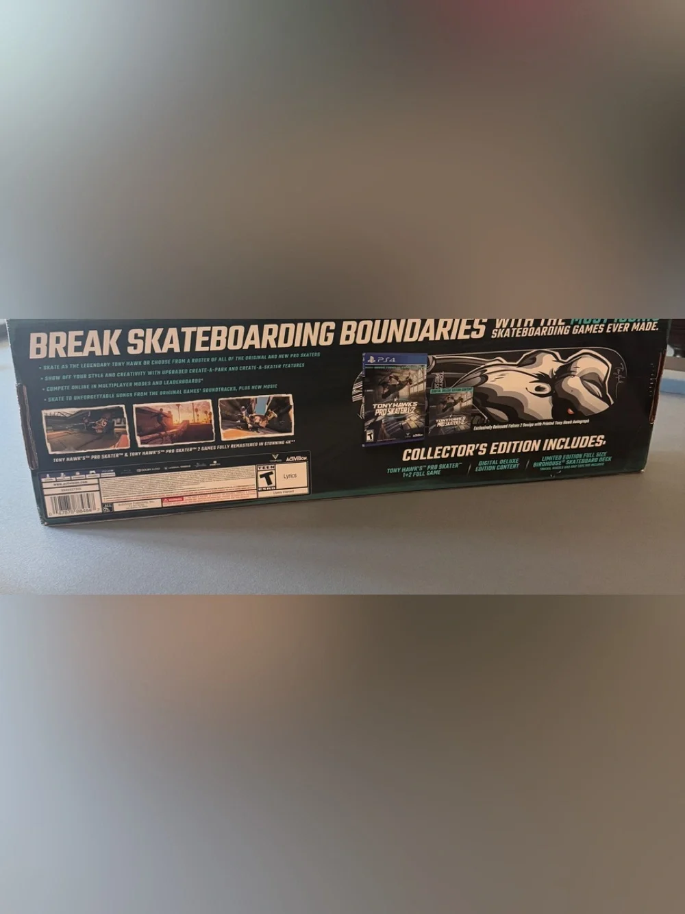 Tony Hawk Collector's Edition Box in Black and Teal Accents